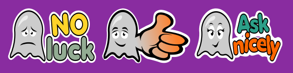 Download ghost stickers set